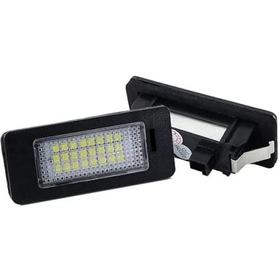 Image of Pulchra License Number Plate Light LED Rear For BMW E39 E60 E82 E90 E92 E93 M3 E70 X5 E61 M5 E88, 2 Pcs Error Free Lamp Taillight