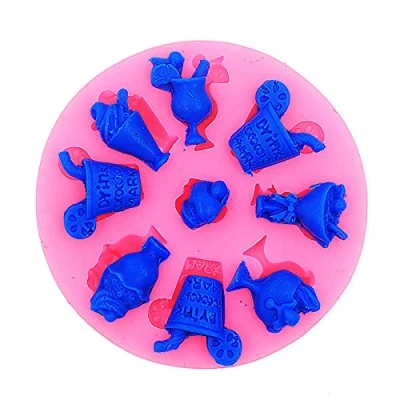 Image of LC Drink Juice Glass And Ice Cream X1143 Fondant Mold Silicone Sugar Resin mould Craft Molds DIY Cake Dec
