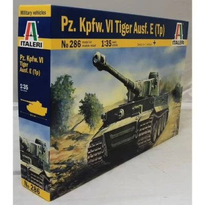 Image of Italeri ITA286 Tiger I E/H1 Model kit, Green, Mittel