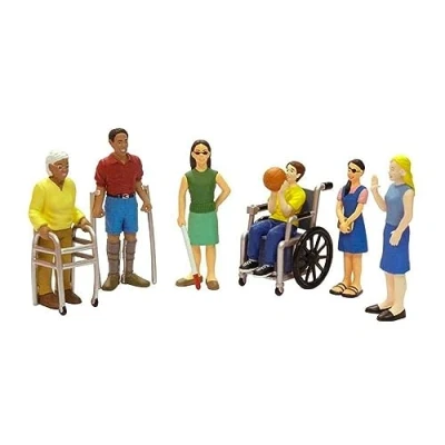 Image of Miniland Miniland27389 Handicapped 6 Figures, Multi Color