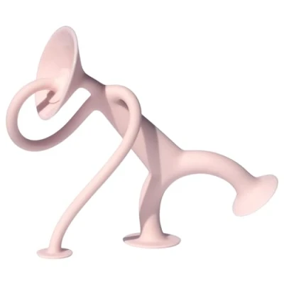 Image of MOLUK OOGI Pink, Silicone Toys for Children Soft Travel Companion, Extensible Toy with Suction Cups Kids Toy, Elastic Fidget Fun Encourages Creativity, Non Toxic, 3+ Years