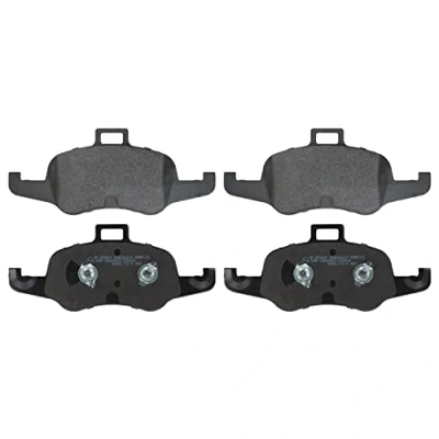 Image of 8S0698151, 8S0698151A, 8S0698151B Brake pad set BLUE PRINT ADBP420055 Front Axle prepared for wear indicator with piston clip AUDI: TT Coupe