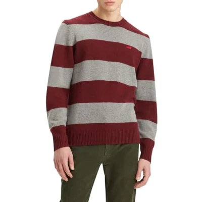 Image of Levi&#039;s Men&#039;s Original Hm Sweater, Calloway Stripe Choc, XL