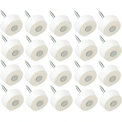 Image of Merriway® BH01151 (20 Pcs) Drive In Plastic Shelf Supports White Pack of 20 Pieces