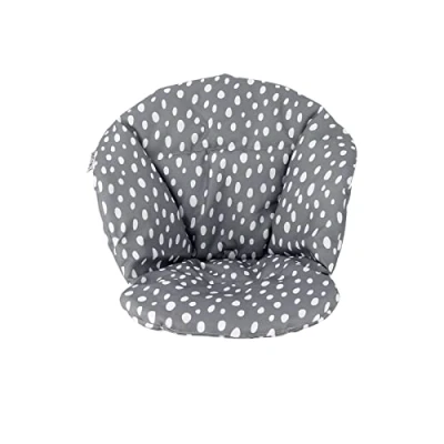 Image of Twistshake Oeko TEX Certified Cotton Cushion with Velcro Fastener for Toddler Highchair, Super Soft Baby Chair, Easy to Attach, Suitable from 6 Months 15 kg, Grey