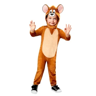 Image of Rubie&#039;s 10009314T000 Jerry Toddler Costume Tom Kids Fancy Dress, Boys, Girls, Brown, 3 4 Years