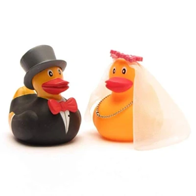 Image of Duckshop Brand Yellow Squeaky Bath Duck, Baby Toy, Small, 6 cm, Vinyl