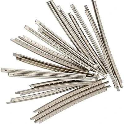 Image of Copper Fret Wires, 24 Pcs Guitar Wires 2.2mm Practical Cupronickel FretWire Kit Upgrade Part for Electric