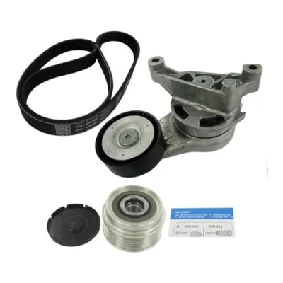 Image of 1469755, 6M2110344BA V ribbed belt set SKF VKMAF 31022 VOLKSWAGEN: Passat B6 Saloon, Golf 5, Caddy 3, AUDI: A3 Sportback, Hatchback