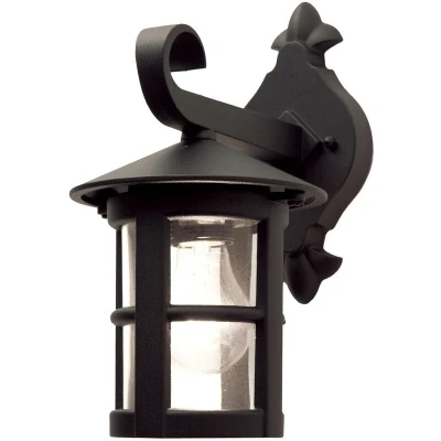 Image of Hereford 1 Light Outdoor Wall Lantern Black IP43, E27