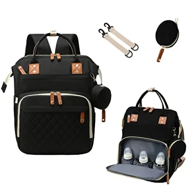 Image of DZOZO Changing Bag Backpack Baby Diaper Nappy Large Capacity Tote Multifunction Bags with Portable Mat Travel Organizer