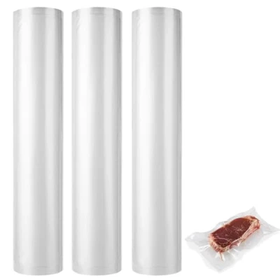 Image of Aselected 30Cmx6M 3 Roll Vacuum Sealer Bags,Vacuum Rolls,Textured Bags Rolls Vac Storage