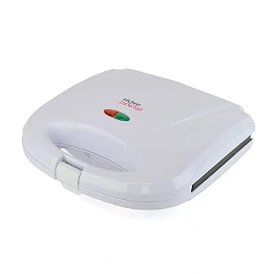 Image of KitchenPerfected 2 Slice Sandwich &amp; Omelette Maker Non Stick Portable E2605WH White
