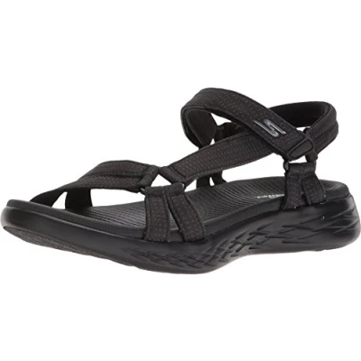 Image of Skechers Women&#039;s On The go 600 Brilliancy Sport Sandal, Black, 6 UK