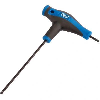 Image of Draper Soft Grip 'T' Handle Hexagon and Ball End Key, 3.0mm