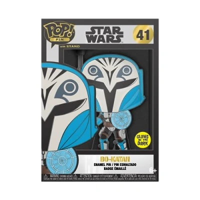 Image of Funko Large Enamel Pin Star Wars: Clone Wars BO KATAN Pins Cute Collectable Novelty Brooch for Backpacks &amp; Bags Gift Idea Official Merchandise Movies Fans