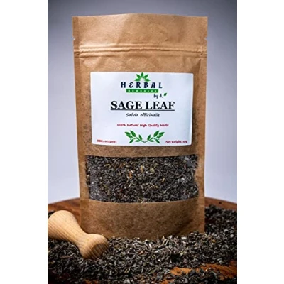 Image of Sage Tea Loose Cut Leaves Dried Herb 50g Salvia officinalis Herbal Remedies by J. Szalwia lisc