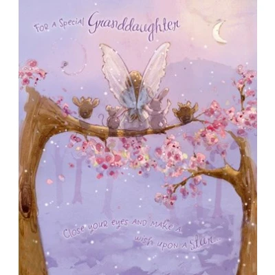 Image of Fairy Granddaughter Birthday Card