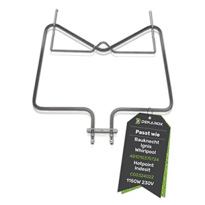 Image of DEKAROX Lower Heat Element 230 V 1150 W for Bauknecht Whirlpool Ignis 481010375734 IRCA 7005R616 Oven Cooker