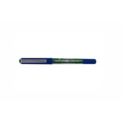 Image of Uni ball Eye Ocean Care UB 157ROP Green Rollerball Pens. Fine 0.7mm Ballpoint Tip for Super Smooth Writing, Drawing, Art, Crafts and Colouring. Fade Water Resistant Liquid Ink. 12 Pack