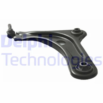 Image of 9803286580 Suspension Arm DELPHI TC2983 with ball joint Left, Lower Trailing Sheet Steel PEUGEOT: 2008 Estate, 208 I Hatchback