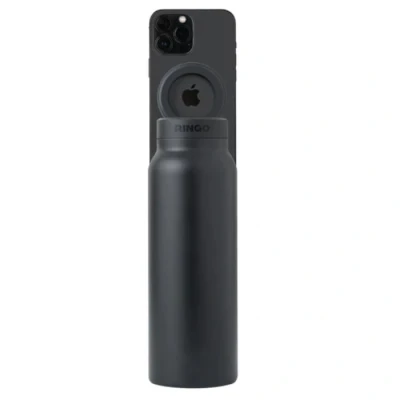 Image of Ringo All in ONE Water Bottle, Tripod &amp; Magnetic Phone Holder Stainless Steel Insulated Bottle with Holder, hot 12 Hours, Cold 24