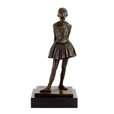 Image of Kunst &amp; Ambiente bronze Sculpture Little Dancer of Fourteen Years signed by Edgar Degas sculptures for sale statues