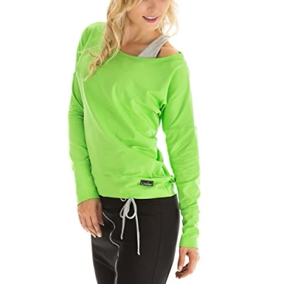 Image of Winshape Ladies&#039; Long Sleeved Casual Sport Dance Fitness, Womens, Longsleeve Freizeit apple green, M