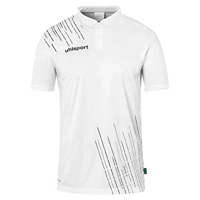 Image of uhlsport Men&#039;s Sports Polo, White/Black, 5XL