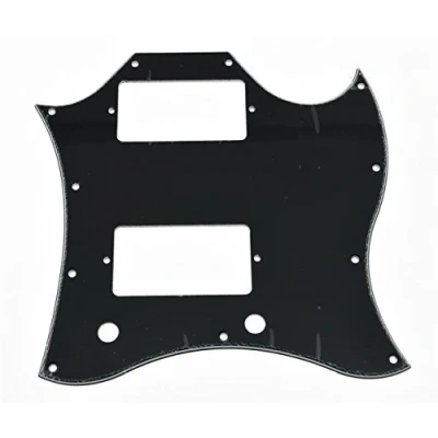 Image of KAISH American Standard SG Full Face Pickguard Guitar Pick Guard for Special Made in USA Black 3 Ply