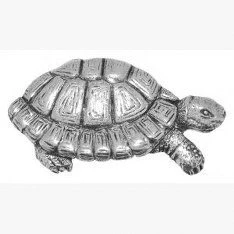 Image of Tortoise Pin Badge Brooch Gift, Supplied in Organza Bag