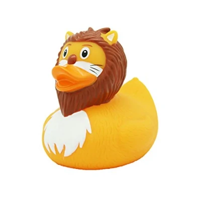 Image of Lilalu 8 x cm/50 g Collector and Baby Lion Rubber Duck Bath Toy