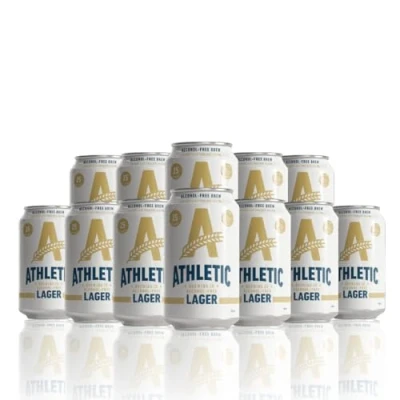 Image of Athletic Brewing Co Alcohol Free Lager 355ml Cans 0.5% ABV (12 Pack)