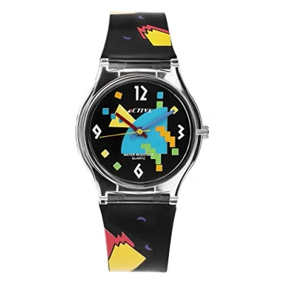 Image of Active Women&#039;s Quartz Watch with Multicolour Dial Analogue Display and Plastic Strap ACT 013