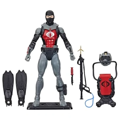 Image of G.I. Joe Classified Series Retro Cardback Cobra EEL, Collectible 6 Inch Action Figure with 7 Accessories