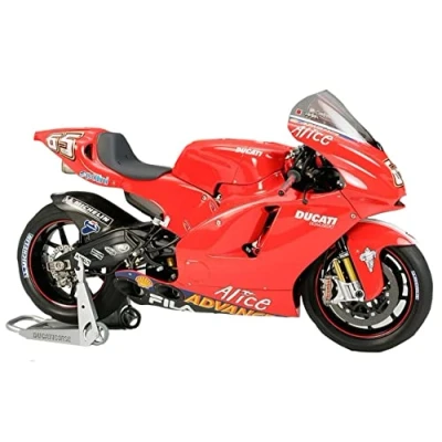 Image of TAMIYA TMYTAM14101 Ducati Desmosedici Vehicle 300014101 1:12 65 MotoGP&#039;03, Faithful Replica, Plastic, Crafts, Model kit, Assembly, unpainted, Multicoloured