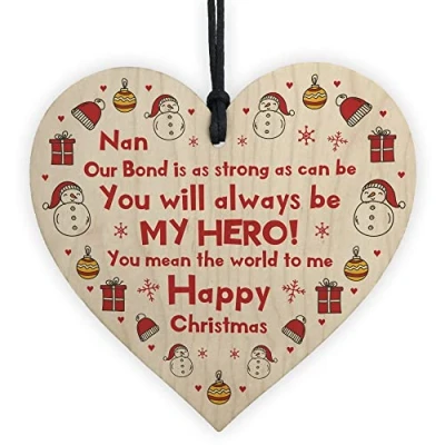 Image of RED OCEAN Nan Nanny Christmas Tree Bauble Decoration Gifts For Her Grandparent Gift