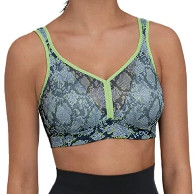 Image of Anita Womens Active Air Control Deltapad Sports Bra Grey Polyamide Size 32C