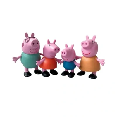 Image of Comansi Peppa Pig Colection Set (4 Figurines: Pig, George, Mommy and Daddy Pig)