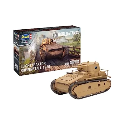 Image of Revell RV03506 Leichttraktor Rheinmetall 1930 &quot;World of Tanks Plastic model kit, Unvarnished