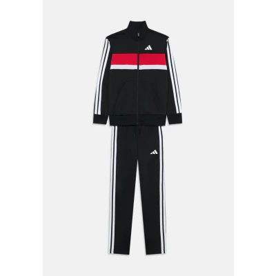 Image of adidas Unisex Kids SEASONAL ESSENTIALS COLORBLOCK TRACKSUIT, team royal blue/glow blue/white, 7 8 Years