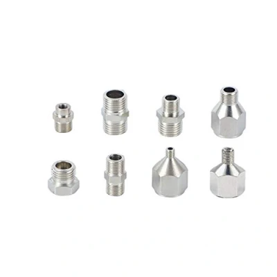 Image of ROSEMARY 8 Pieces Airbrush Flexible Adapter Fitting Connector Set for Compressor and Hose
