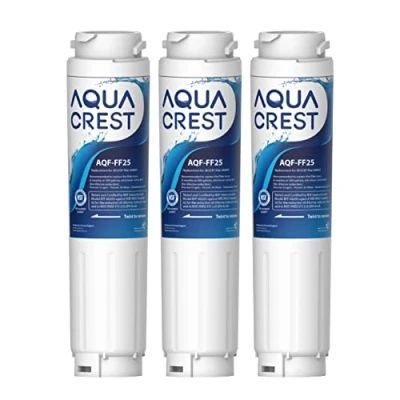 Image of AQUACREST AQF FF25 Fridge Water Filter, Replacement for Bosch Filter UltraClarity 644845, Neff Gaggenau Rangemaster 9000077104 740560 (3)