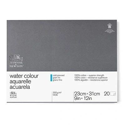 Image of Winsor &amp; Newton Professional 22.9 x 30.5 cm 300 gsm Cold Pressed Water Colour Paper Glued Block