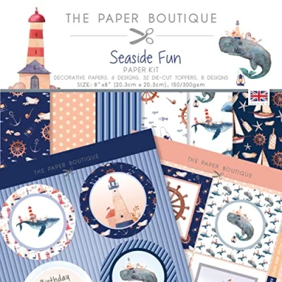 Image of Paper Boutique Seaside Fun Kit, Mutlicoloured, 8 x inches