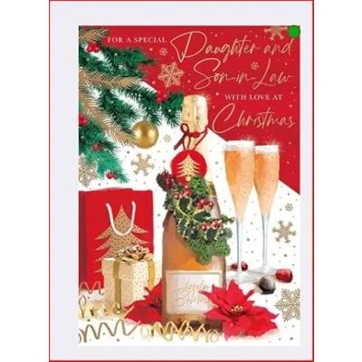 Image of Words N Wishes Daughter and Son in Law Christmas Card with Love at