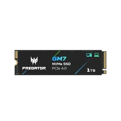 Image of Acer Predator GM7 1TB SSD: M.2 2280 PCIe Gen 4 x4 NVMe 2.0, Read Speed Up to 7400 MB/s, Internal PC Solid State Drive for Laptop, Desktop and PS5 BL.9BWWR.118