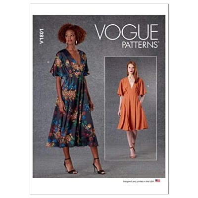 Image of Vogue Patterns V1801ZZ Misses Dress ZZ (L XL XXL)