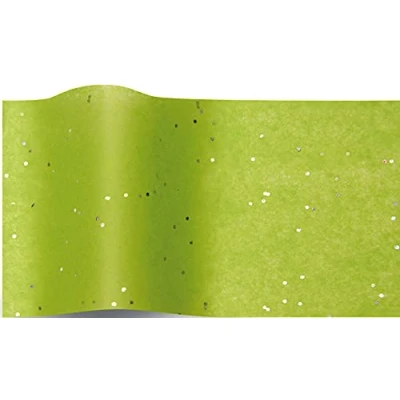 Image of SatinWrap Luxury Tissue Wrapping Paper Peridot Gemstone Sparkle 5 sheets