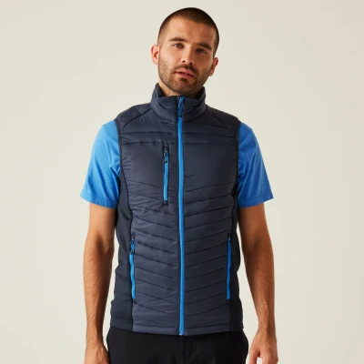 Image of Regatta Professional Men&#039;s Lightweight Navigate Hybrid Bodywarmer Navy French Blue, Size: Xxl